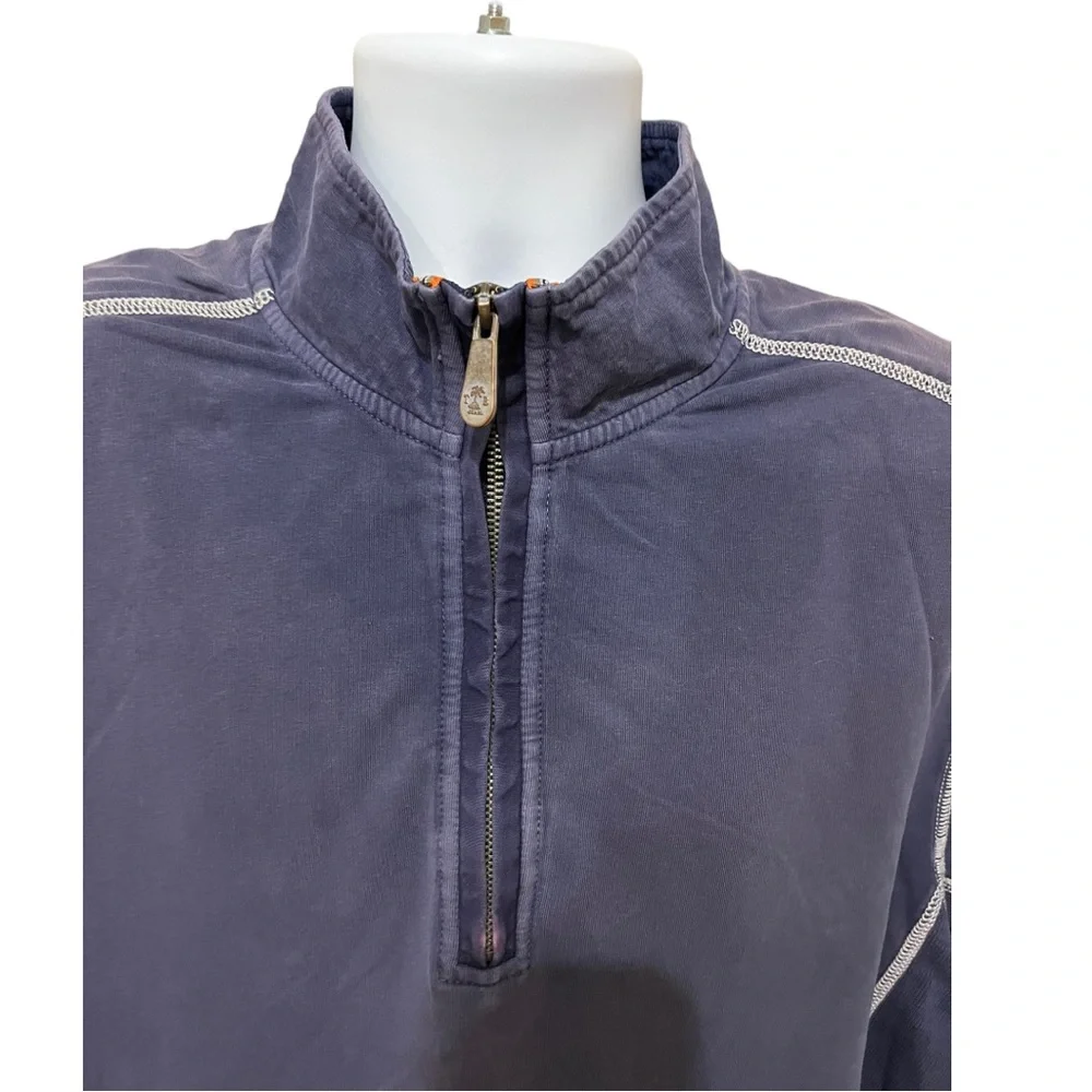 Men’s Tommy Bahama 1/4 Zip Blue Sweater - XL